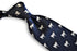 navy tie with goat design